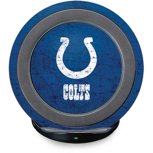 NFL Indianapolis Colts Distressed Fast Charge Wireless Charging Stand Skin